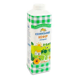 Кефір «Селянський» 2,5% (950г)