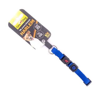 Нашийник GimDog для собак Harlem нейлоновий синій 2,5х46-66 см