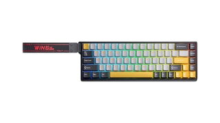 კლავიატურა: AULA WIN68 HE MAX RGB Wired Gaming Keyboard dark Grey/light grey/Yellow (Wing Chun Magnetic Switch) 14676 (14822)
