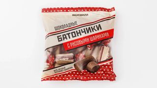 Батончики шоколадные с "Рисовыми шариками", 180гр