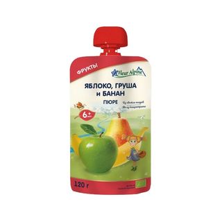 Пюре Fleur Alpine яблоко-груша-банан 120 г