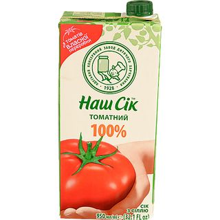 Сік Наш сік 0.95л томат