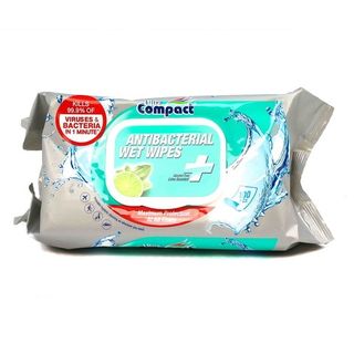 კომპაქტი სველი ხელსახოცი ანტიბაქტერიული 100 ც/8697420530143 1ც