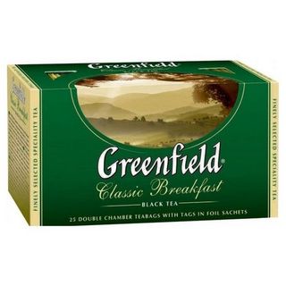 ჩაი "გრინფილდი" შავი კლასიკ ბრექვესტი 2გრ*25 / 4605246003547