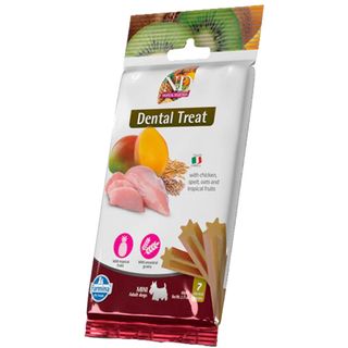 N&D ძაღლი. დენტალ ჩხირი, ტროპიკული ნაკრები, ქათამი - ზრდასრული. მინი ჯიში 60 გრ