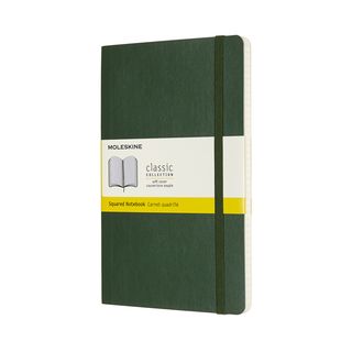Записник Moleskine Classic Середній / Клітинка Миртовий Зелений М'який