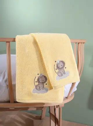 პირსახოცი - BABY BAMBOO TOWEL BABY ZOO YELLOW 70X130