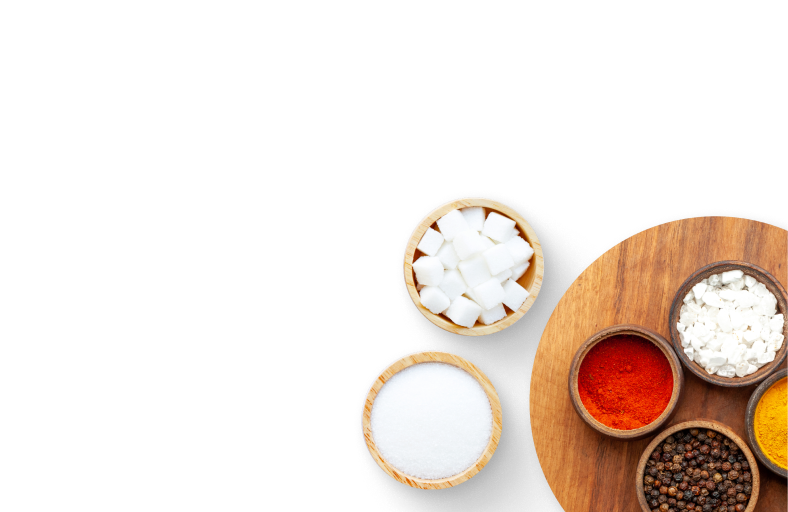 Сахар, соль, специи