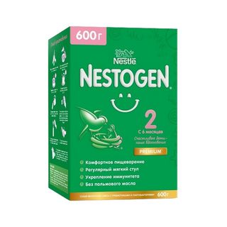 СМЕСЬ NESTLE 600гр NESTOGEN 2, ШК: 4600680012162