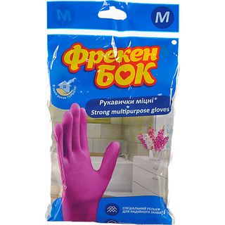 Рукавички ФБ д.прибирання рожеві М