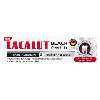 Зубна паста Lacalut Black&White 75 мл