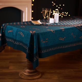 სუფრა "დამწერლობა" შაბიამნისფერი  - 210x140