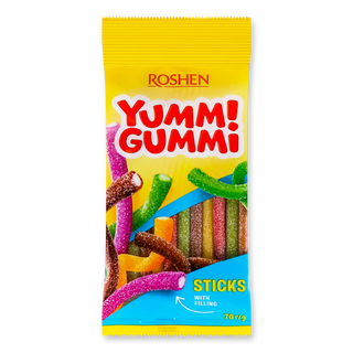 Цукерки Roshen Yummi Gummi Sour Sticks 70г