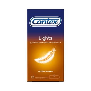Contex - კონტექსი პრეზერვატივი Lights 12 ცალი