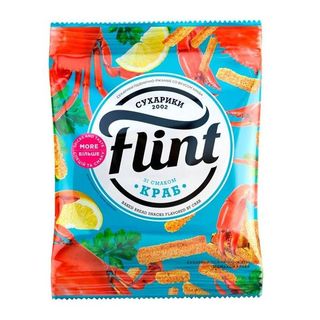 Сухарики Флинт краб 60гр
