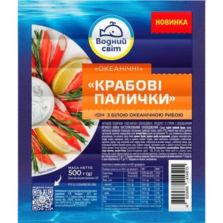 Крабовые палочки Водний Світ охолодженні 500 г