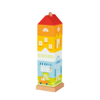 გოკი - სათამაშო ასაწყობი კოშკი /2წლ+/ 58358 Stacking tower town house
