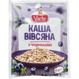 Каша швидкого приготування Varto вівсяна з чорницею 40 г
