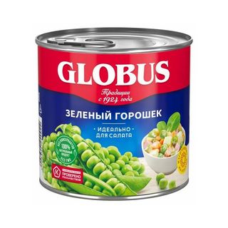 Горошек Globus зеленый нежный 425 г
