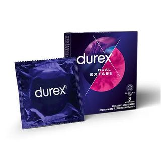 Презервативи Durex Dual Extase з анестетиком Зшт