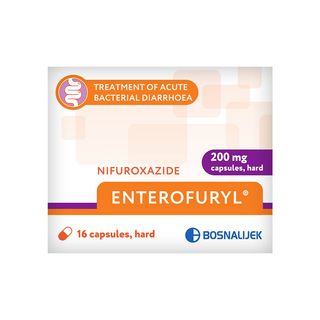 Enterofuryl - ენტეროფურილი 200მგ 16 კაფსულა