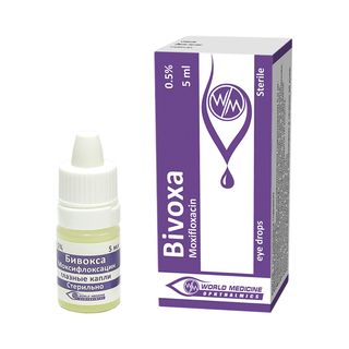 Bivoxa - ბივოქსა თვალის წვეთები 0.5% 5მლ 1 ფლაკონი