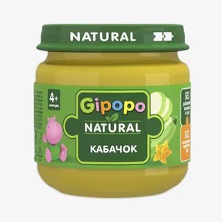 GIPOPO Пюре овощное Кабачок 80г