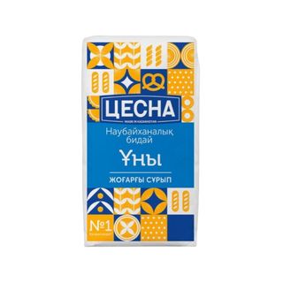 МУКА ЦЕСНА 2кг ПШЕНИЧНАЯ ВЫСШИЙ СОРТ, ШК: 4870001400019