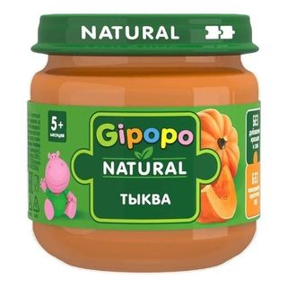 GIPOPO Пюре овощное Тыква 80г