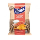 Чіпси 125г Люкс зі смаком лосося у вершках