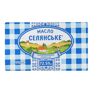 Масло Селянське 72,5% 180г