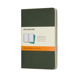 Записник Moleskine Cahier Кишеньковий / Лінійка Зелений