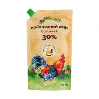 Майонезний соус 0,55 кг Гуляй-Поле Салатний 30% д/пак