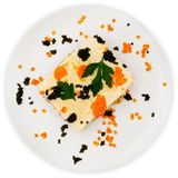 Салат з кальмарами,огірками та моцарелою