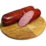 Ковбаса Майстерня ковбас Салямі з сиром напівкопчена вагова, 100г