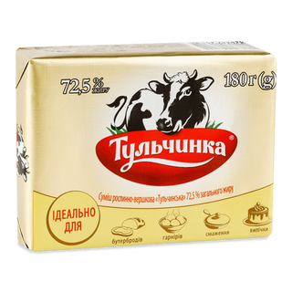 Суміш рослинно-вершкова «Тульчинка» 72,5% (180г)
