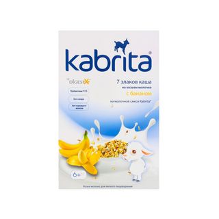 Каша Kabrita 7 злаков с бананом 180 г