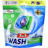 Капсули для прання Pro Wash Альпійська свіжість 15 шт