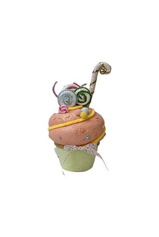 677599 მაფინი კანფეტებით - მოსართავი ფიგურა, 27სმ, სხვადასხვა ფერი