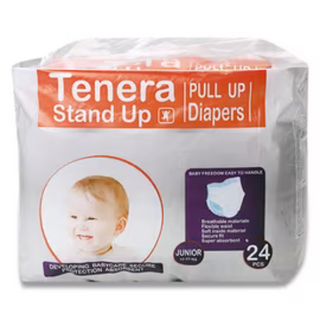 ტენერა - ტრუსი ზ-5 /12-25კგ/ ჯუნიორი #24 1859 TENERA PULL UP JUNIOR BABY DIAPER #24