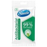 Серветки вологі Антисептик з соком подорожника 15шт SMI