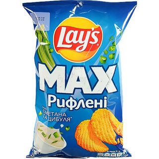 Чіпси Lays Max 95г сметана цибуля