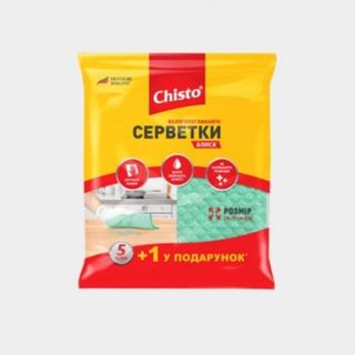 Серветки CHISTO Вологопоглинаючі 5+1шт