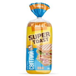 Хліб СуперТост світлий нарізаний 350г