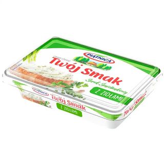 Сир Twoi Smak Piatnica вершковий із зеленню 60% 135 г