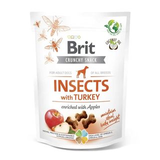 Brit Care Cracker Insects Turkey ласощі для собак комахи/індичка 200г