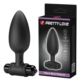 Анальна пробка - Pretty Love Vibro Butt Plug Black (AFBI-040107)