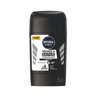 Nivea, Дезодорант Стик Nivea Men 50Мл Невидимый, шт, ШК: 4005900919212