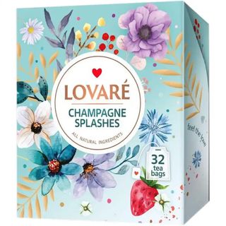 Чай Lovare чорний Бризки шампанського 32 шт по 2 г