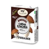 Сир плавлений З грибами 55%  70г  брикет